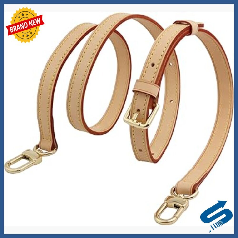 Genuine Vachetta Leather Crossbody Strap Adjustable Replacement Purse Strap